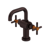 Rubinet Single Hole Dual Handle Lav. Set. (less drain) Oil Rubbed Bronze