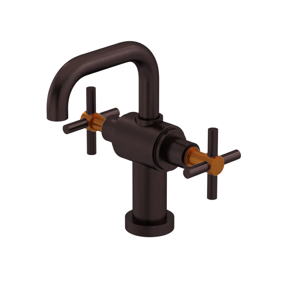 Rubinet Single Hole Dual Handle Lav. Set. (less drain) Oil Rubbed Bronze