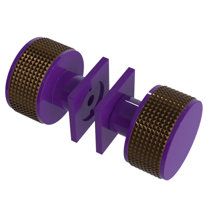 Rubinet Shower Door Knob (set) Purple Haze