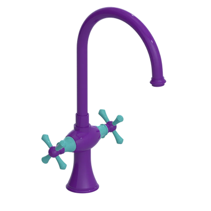 Rubinet Two Handle Single Hole Kitchen Set Purple Haze