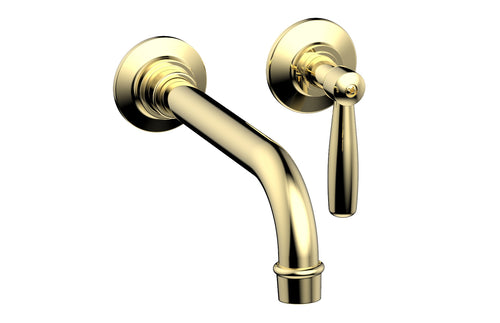 Phylrich WORKS Single Handle Wall Lavatory Set - Lever Handles 220-16