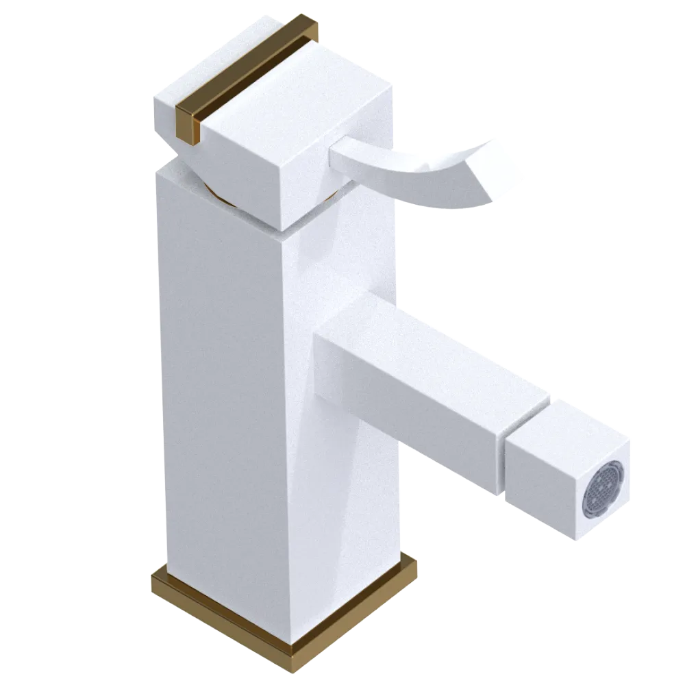 Rubinet Single Control Bidet Fitting (less drain) White