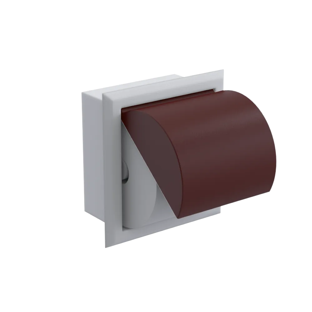Rubinet RECESSED TOILET PAPER HOLDER Matt White