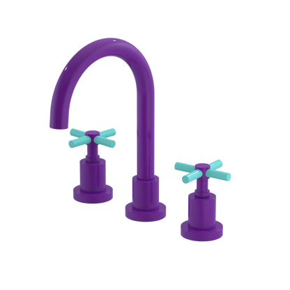 Rubinet Widespread Lav. Set. (less drain) Purple Haze