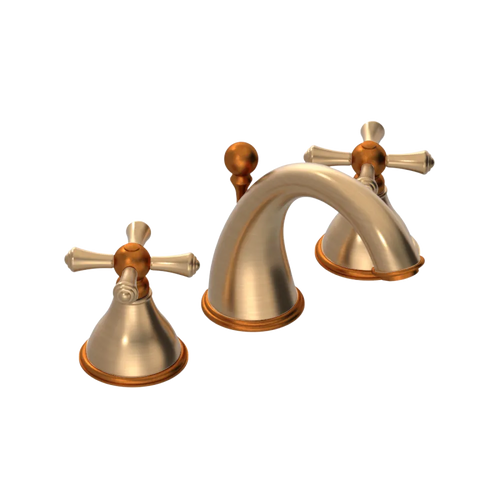 Rubinet Widespread Lav. Set. (less drain) Satin Gold
