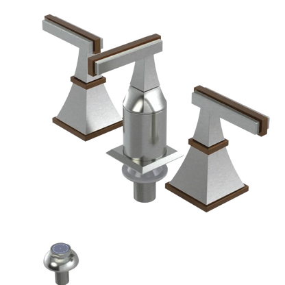 Rubinet Bidet Fitting with Spray, Diverter, and Vacum Breaker (Less Drain) Satin Nickel