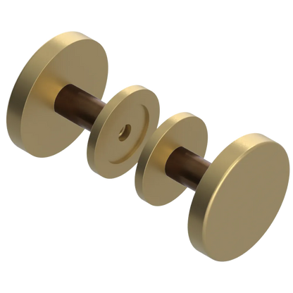 Rubinet Shower Door Knob (set) Satin Brass
