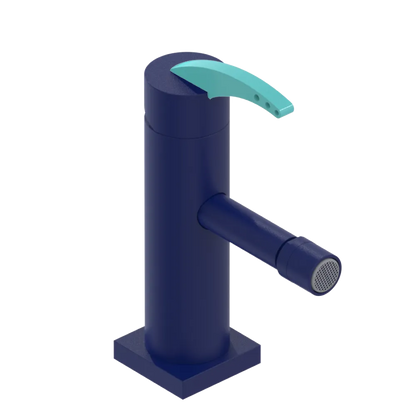 Rubinet Single Control Bidet Fitting (less drain) Midnight Blue