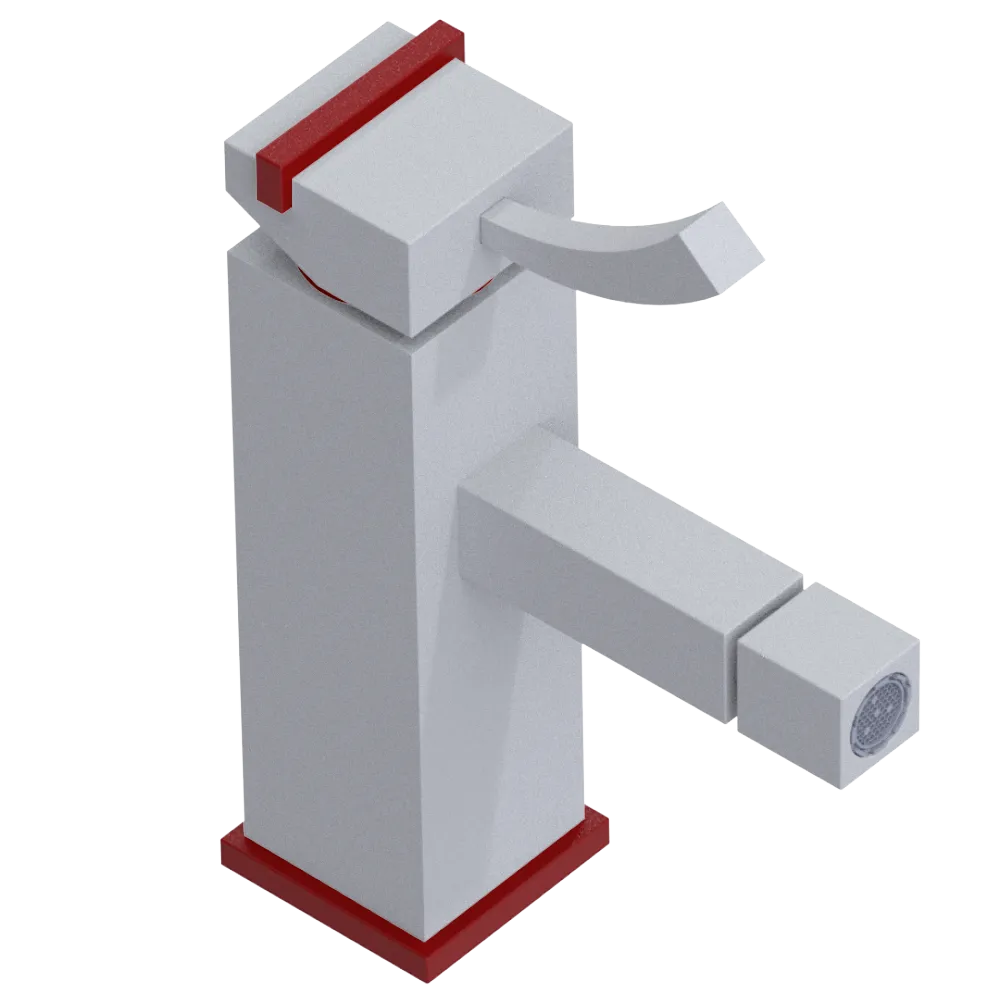 Rubinet Single Control Bidet Fitting (less drain) Matt White