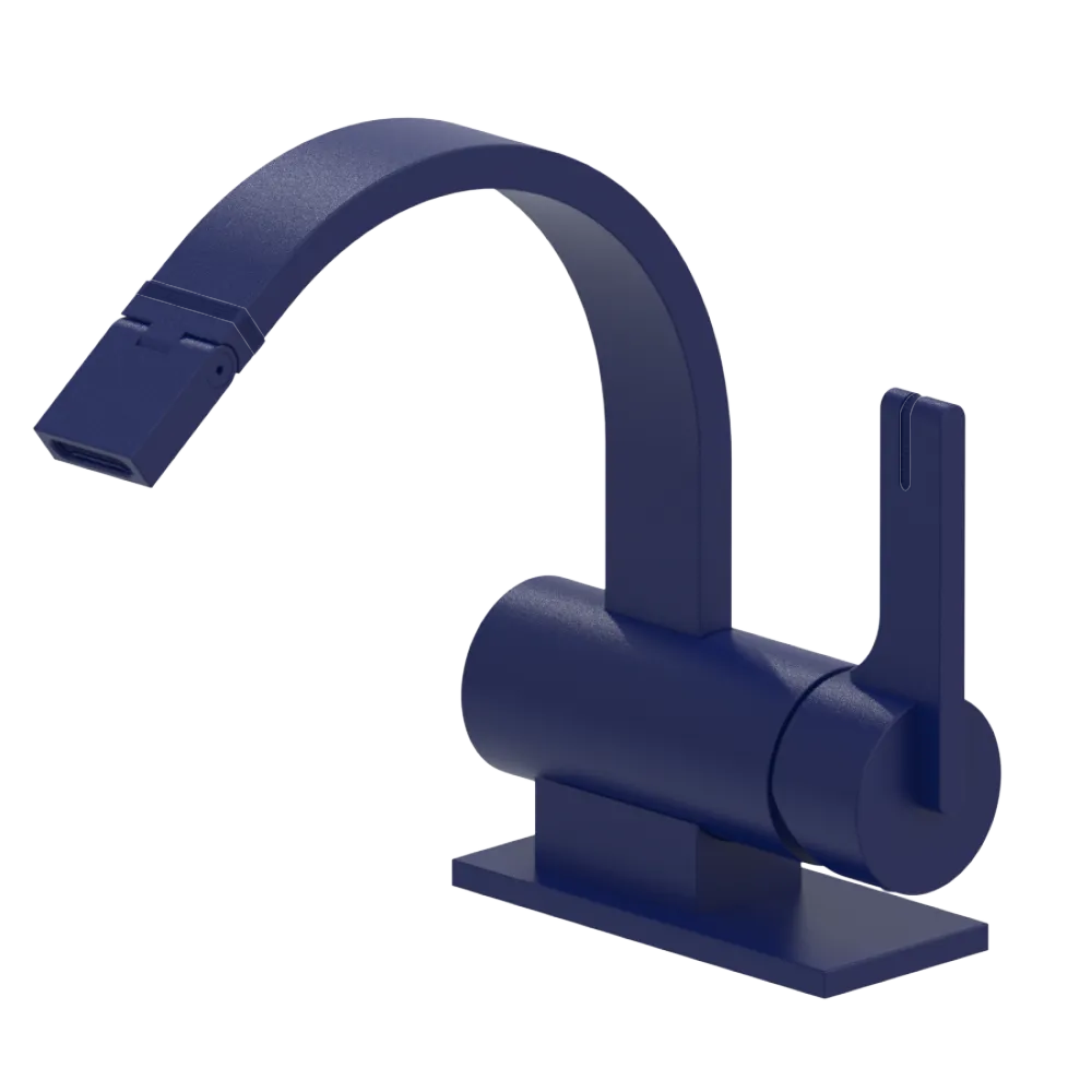 Rubinet Single Control Bidet Fitting (less drain) Midnight Blue
