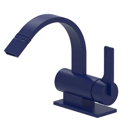 Rubinet Single Control Bidet Fitting (less drain) Midnight Blue