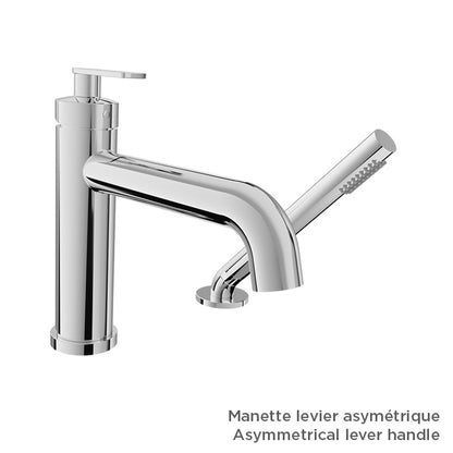 Baril 2-piece tub filler with hand shower (without handle)