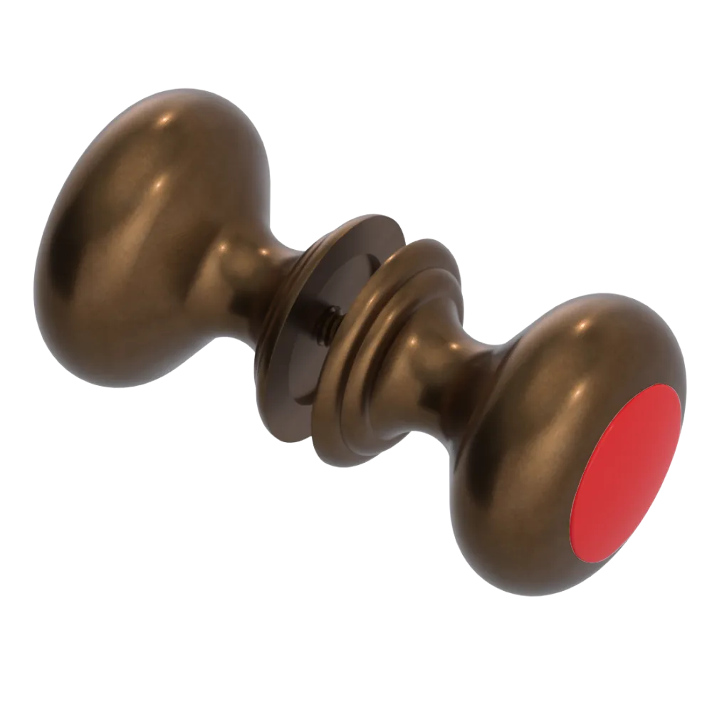 Rubinet Shower Door Knob (set) Tuscan Brass