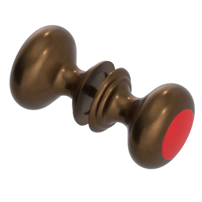 Rubinet Shower Door Knob (set) Tuscan Brass