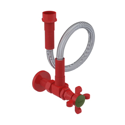 Rubinet Exposed Supply Kit (classic) x2 Red