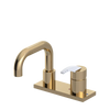 Rubinet 4" Centre Single Control Lav. Set. with Genesis spout (less drain) Gold