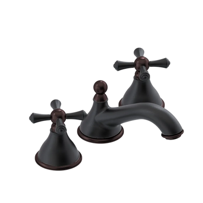 Rubinet Widespread Lav. Set. (less drain) Matt Black