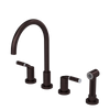 Rubinet Widespread Kitchen Set with Hand Spray Oil Rubbed Bronze