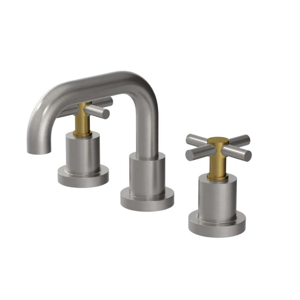 Rubinet Widespread Lav. Set. (less drain) Satin Nickel