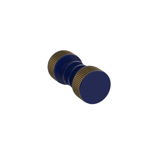 Rubinet Shower Door Knob (set) Midnight Blue