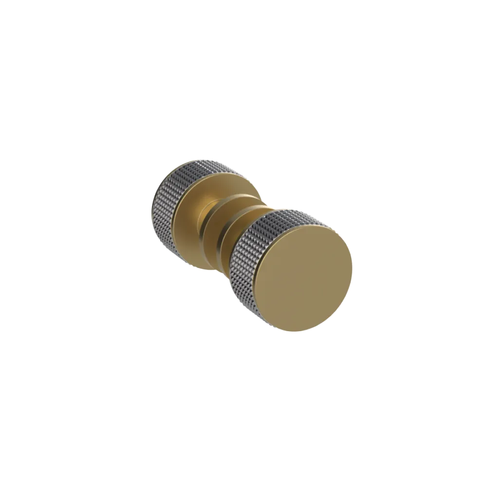 Rubinet Shower Door Knob (set) Satin Brass