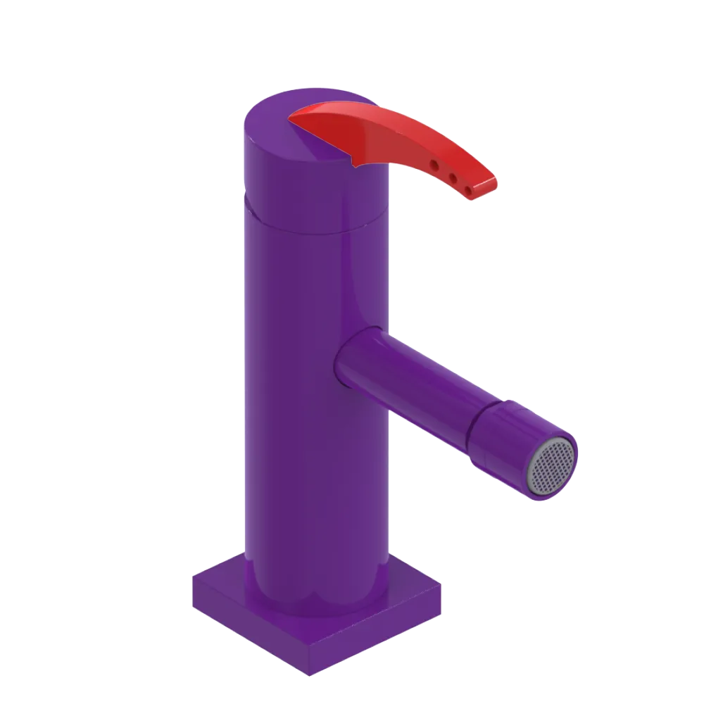 Rubinet Single Control Bidet Fitting (less drain) Purple Haze
