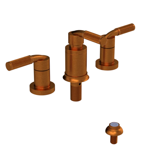 Rubinet Bidet Fitting with Spray, Diverter, and Vacum Breaker (Less Drain) Antique Copper Matt