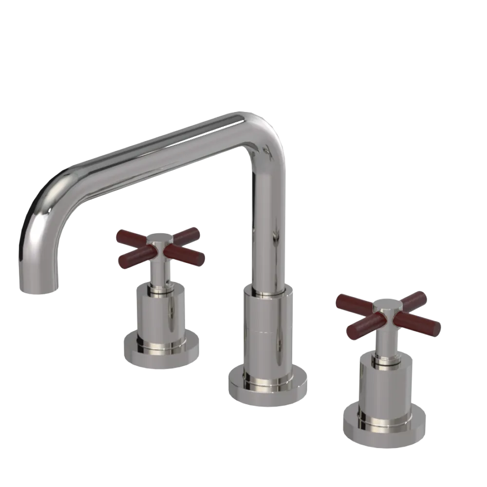 Rubinet Widespread Kitchen Set Polished Nickel