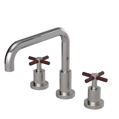 Rubinet Widespread Kitchen Set Polished Nickel