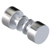 Rubinet Shower Door Knob (set) Satin Chrome