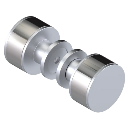 Rubinet Shower Door Knob (set) Satin Chrome