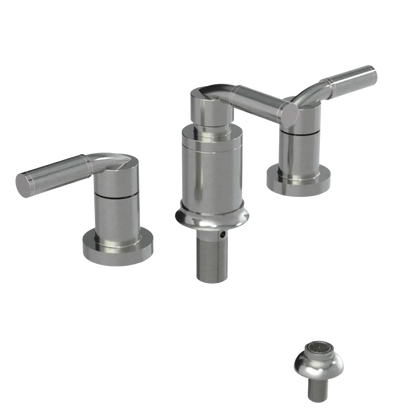 Rubinet Bidet Fitting with Spray, Diverter, and Vacuum Breaker (less drain) Satin Nickel