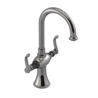 Rubinet Single Hole Dual Handle Lav. Set. (less drain) Polished Nickel
