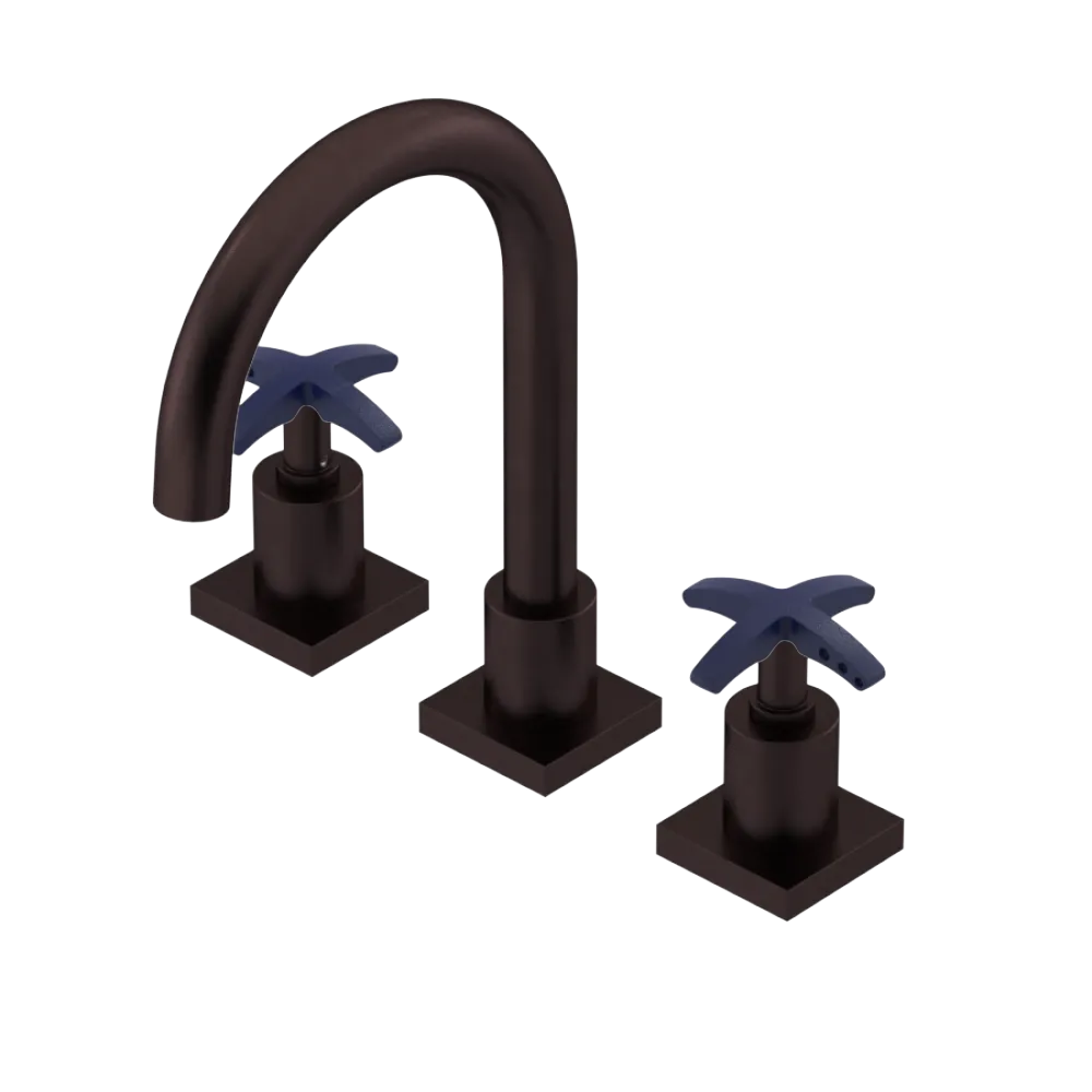 Rubinet Widespread Lav. Set. (less drain) Oil Rubbed Bronze