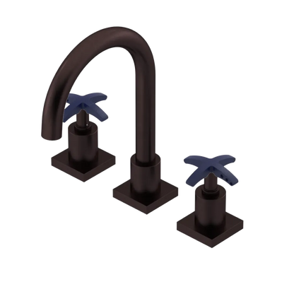 Rubinet Widespread Lav. Set. (less drain) Oil Rubbed Bronze
