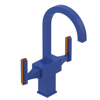 Rubinet Single Hole Dual Handle Lav. Set. (less drain) Blu Jean