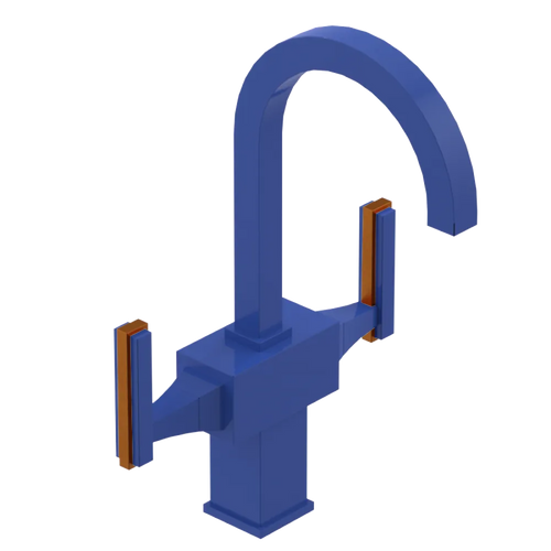 Rubinet Single Hole Dual Handle Lav. Set. (less drain) Blu Jean