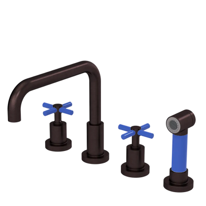 Rubinet Widespread Kitchen Set with Hand Spray Oil Rubbed Bronze