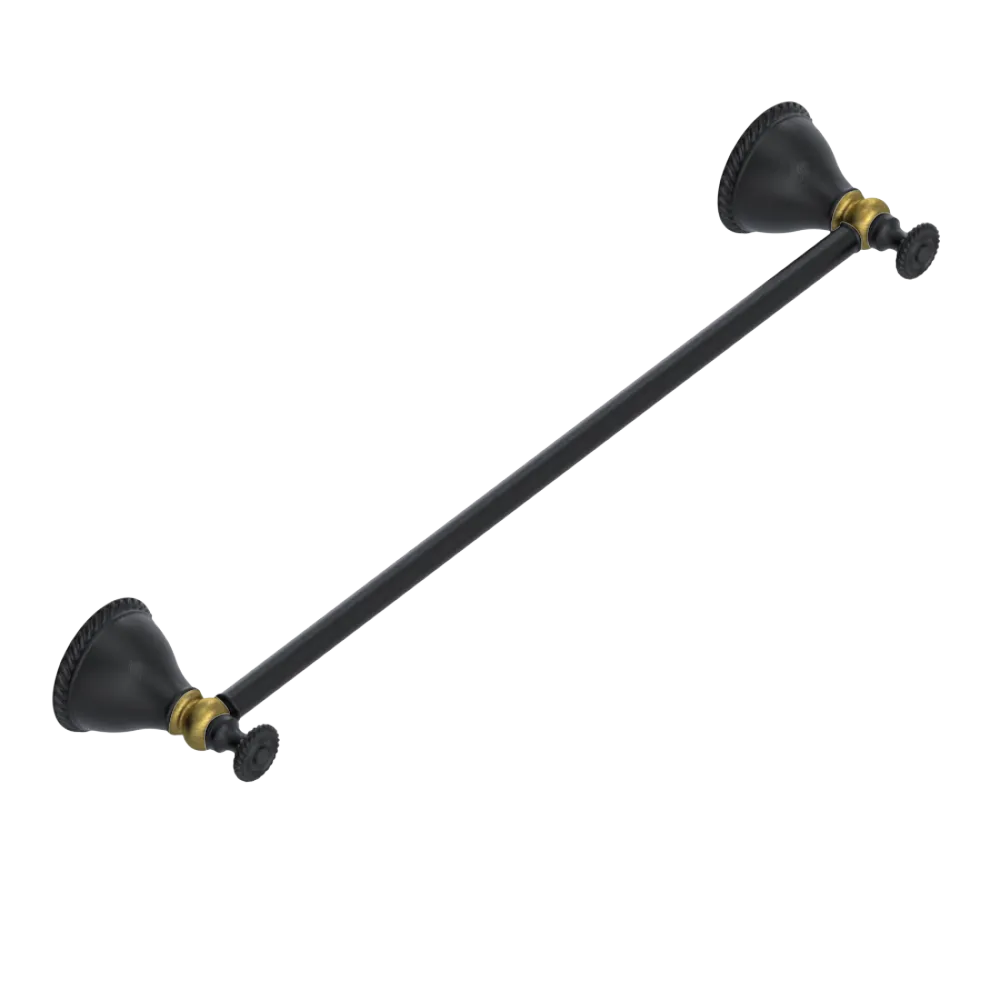 Rubinet Towel Bar 24" Matt Black