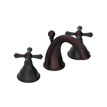 Rubinet Widespread Lav. Set. (less drain) Oil Rubbed Bronze