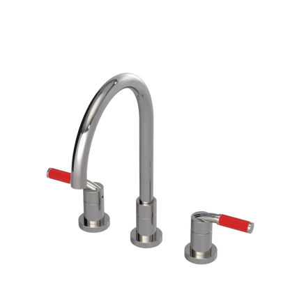Rubinet Widespread Kitchen Set Polished Nickel