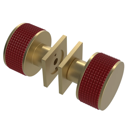 Rubinet Shower Door Knob (set) Satin Brass