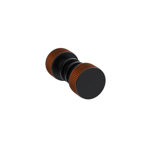 Rubinet Shower Door Knob (set) Matt Black