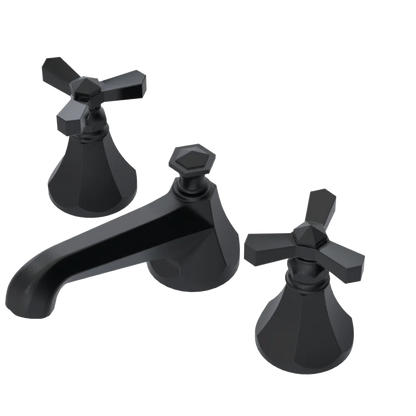 Rubinet Widespread Lav. Set. (less drain) Matt Black