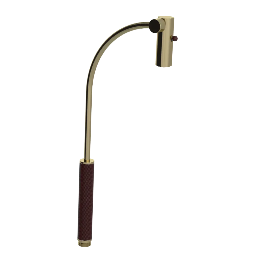 Rubinet Hand Held Shower Bidet Only Natural Brass