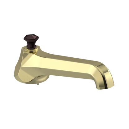 Rubinet Tub Filler Spout Deck Mount Gold