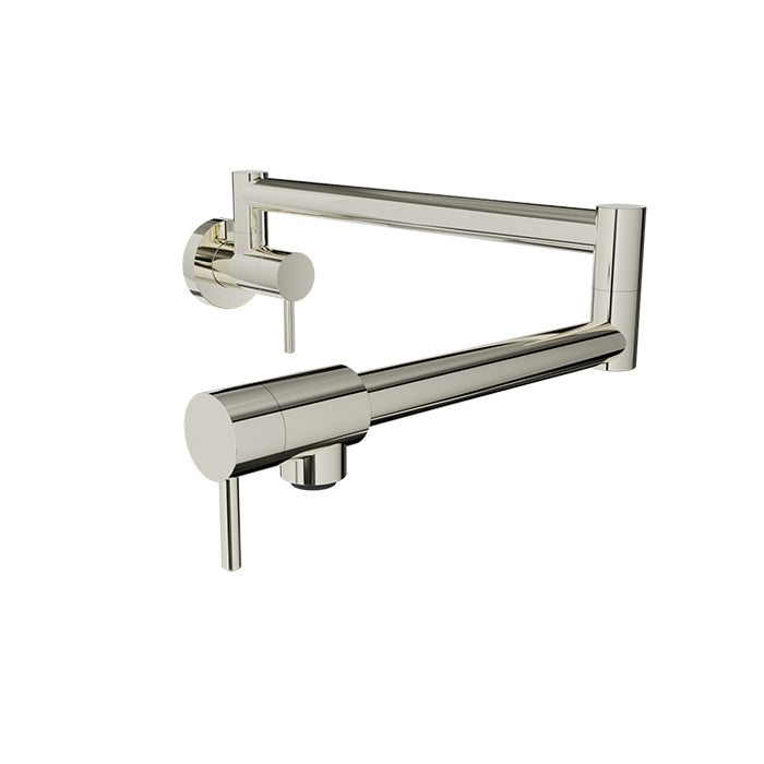 Baril Single-hole wall-mounted pot filler with two handles