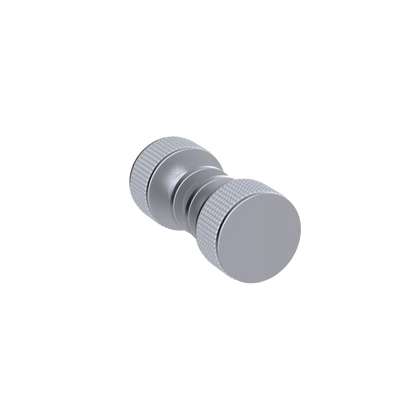 Rubinet Shower Door Knob (set) Satin Chrome