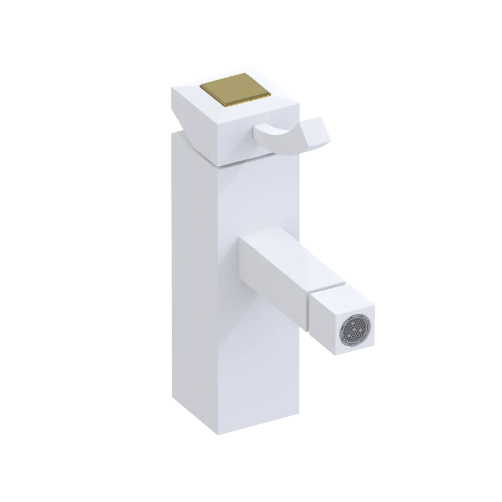 Rubinet Single Control Bidet Fitting (less drain) Matt White