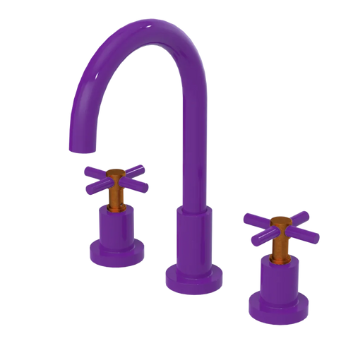Rubinet Widespread Kitchen Set with LaSalle Spout Purple Haze